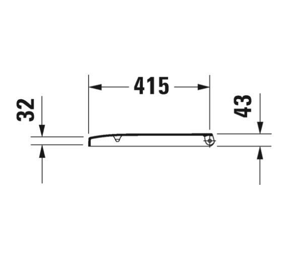 Duravit Happy D.2 pakabinamo klozeto Soft Close dangtis