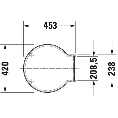 Pakabinamo klozeto Duravit Starck 1 ,,Soft Close" dangtis