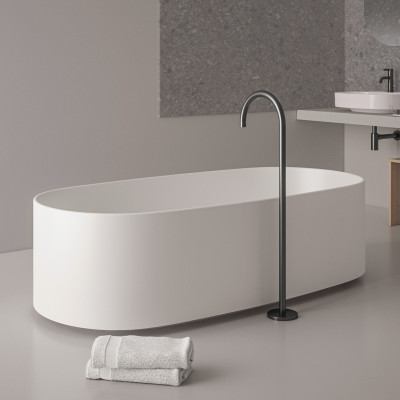 Ideal Standard Linda - X ovali laisvai pastatoma vonia, baltos matinės spalvos 175x85