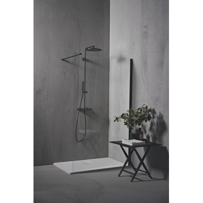 Ideal Standard CONNECT 2 stabilizuojantis stiklo sienelės laikiklis, juodos matinės spalvos, K9380V3