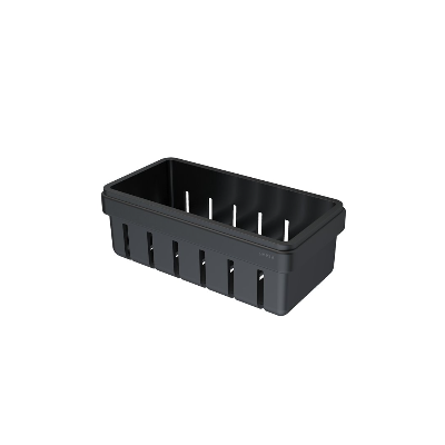 Geesa frame Black Basket serijos higienos priemonų laikiklis 21 cm, juodas laikiklis, juodas įdėkliukas