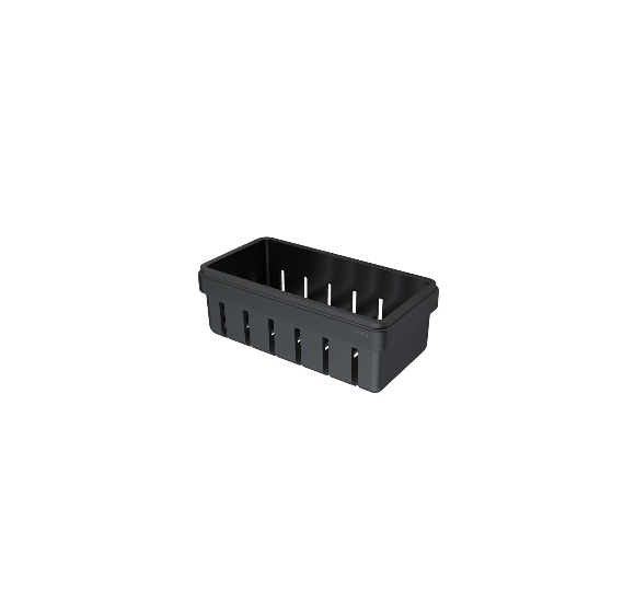 Geesa frame Black Basket serijos higienos priemonų laikiklis 21 cm, juodas laikiklis, juodas įdėkliukas
