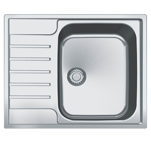 Franke AGX 211-62 G nerūdijančio plieno plautuvė, SlimTop (integruotas ekscentrinis ventilis)