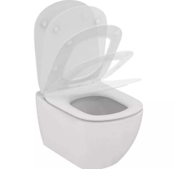 Ideal Standard Tesi "AquaBlade" pakabinamo klozeto komplektas 3in1 (Rėmas, mygtukas, klozetas)