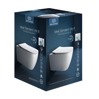 Ideal Standard i.life B pakabinamas unitazas, (Rimless) su Soft close dangčiu, T533001