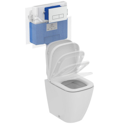 Ideal Standard i.life S klozeto dangtis su sėdyne, Soft Close&Easy Take Off, T4737
