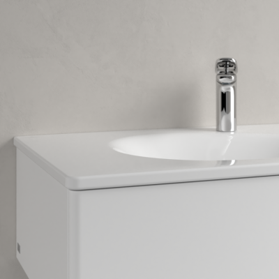 Villeroy & Boch Antao pakabinamas/montuojamas ant baldų praustuvas 80 cm, su skyle maišytuvui, ViFlow, pasirenkama spalva