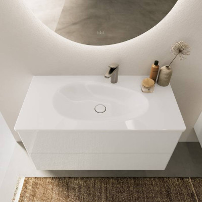 Villeroy & Boch Antao pakabinamas/montuojamas ant baldų praustuvas 100 cm, su skyle maišytuvui, pasirenkama spalva