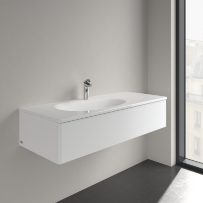 Villeroy & Boch Antao pakabinamas/montuojamas ant baldų praustuvas 120 cm, su skyle maišytuvui, ViFlow, pasirenkama spalva