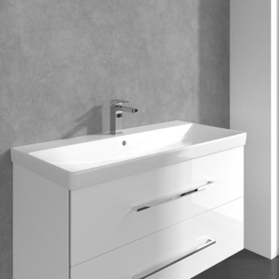 Villeroy & Boch Architectura Square maišytuvas praustuvui su dugno vožtuvu, pasirenkama spalva