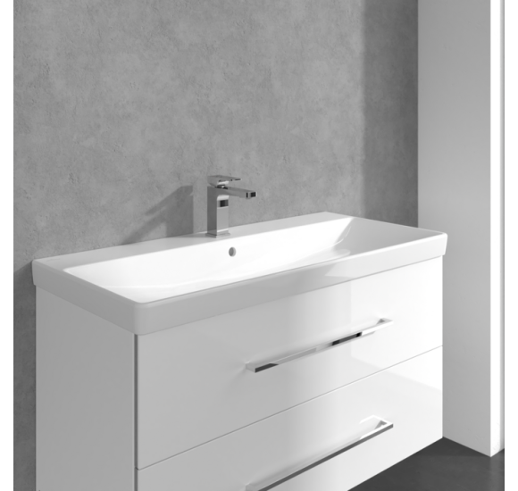 Villeroy & Boch Architectura Square maišytuvas praustuvui su dugno vožtuvu, pasirenkama spalva