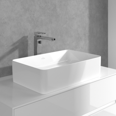 Villeroy & Boch Architectura Square Tall maišytuvas praustuvui su dugno vožtuvu, pasirenkama spalva