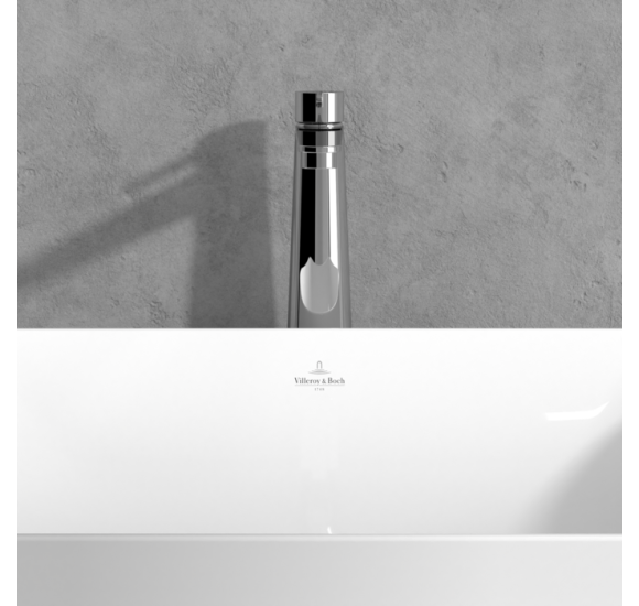 Villeroy&Boch Conum aukštas praustuvo maišytuvas su "Push-open" dugno vožtuvu, juoda matinė