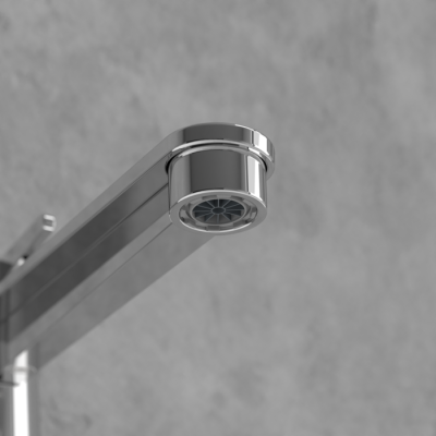 Villeroy&Boch Conum aukštas praustuvo maišytuvas su "Push-open" dugno vožtuvu, juoda matinė