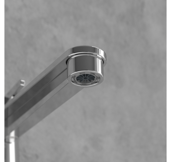 Villeroy&Boch Conum aukštas praustuvo maišytuvas su "Push-open" dugno vožtuvu, juoda matinė
