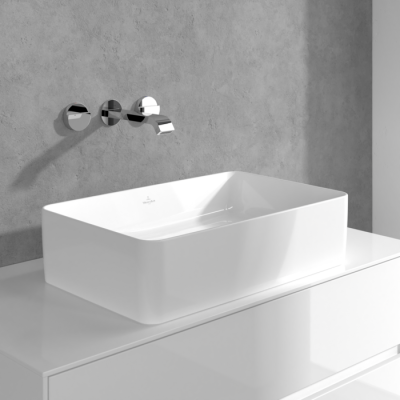 Villeroy & Boch Dawn 3 dalių potinkinis maišytuvas praustuvui su lenktu snapu, be dugno vožtuvo, pasirenkama spalva