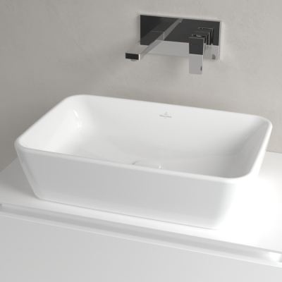 Villeroy & Boch Architectura ant stalviršio pastatomas stačiakampis praustuvas, 60 cm, su persipylimu