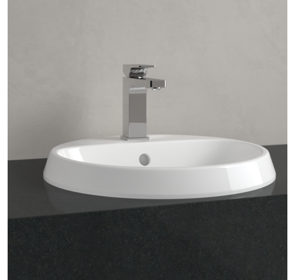 Villeroy & Boch Architectura įleidžiamas praustuvas, 45 cm, su persipylimu