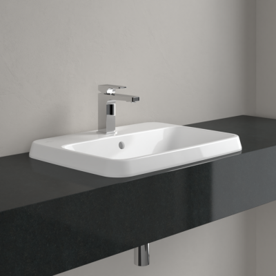 Villeroy & Boch Architectura stačiakampis įleidžiamas praustuvas, 60 cm, su persipylimu