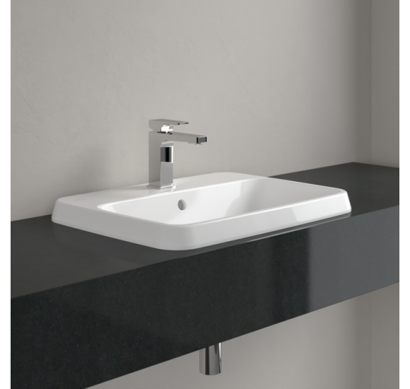 Villeroy & Boch Architectura stačiakampis įleidžiamas praustuvas, 60 cm, su persipylimu