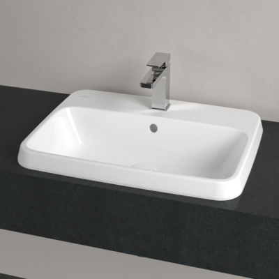 Villeroy & Boch Architectura stačiakampis įleidžiamas praustuvas, 60 cm, su persipylimu