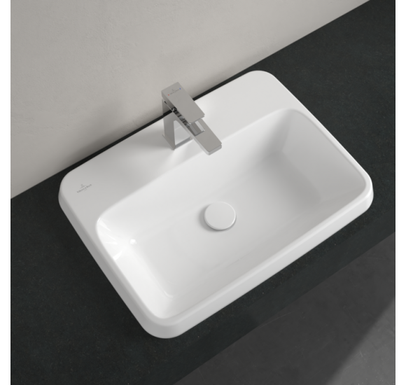 Villeroy & Boch Architectura stačiakampis įleidžiamas praustuvas, 60 cm, be persipylimo