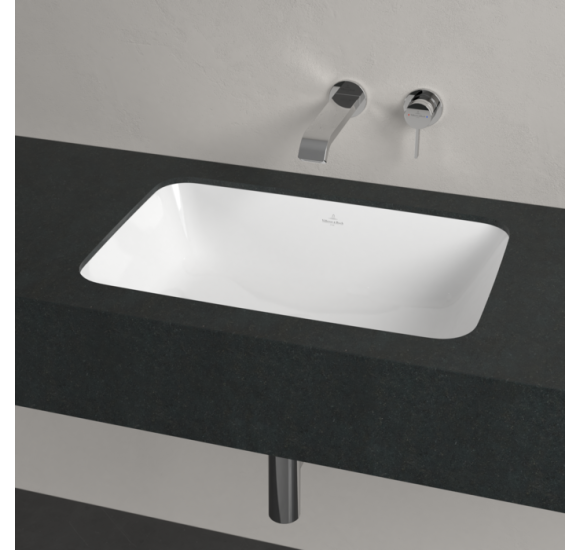 Villeroy & Boch Architectura po stalviršiu montuojamas stačiakampis praustuvas, 57 cm, su persipylimu