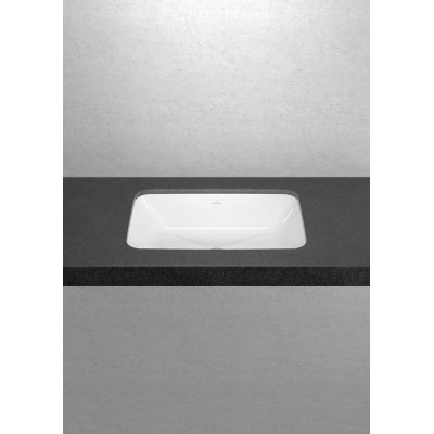 Villeroy & Boch Architectura po stalviršiu montuojamas stačiakampis praustuvas, 57 cm, su persipylimu