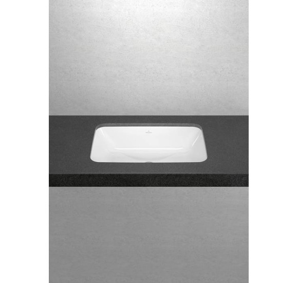 Villeroy & Boch Architectura po stalviršiu montuojamas stačiakampis praustuvas, 57 cm, su persipylimu