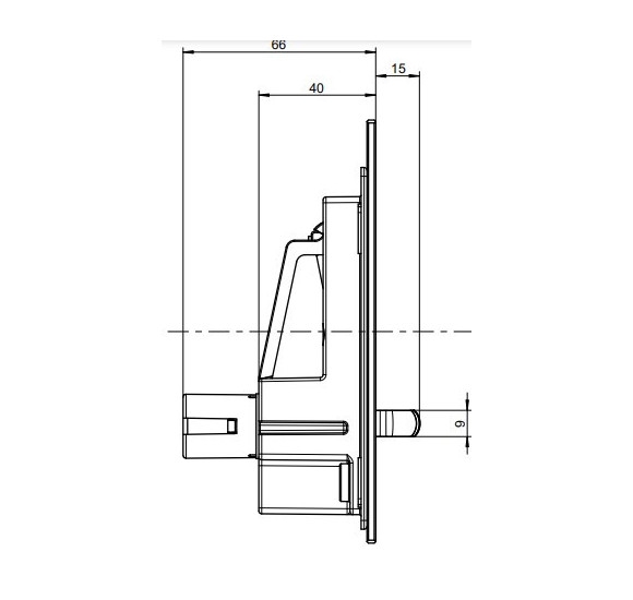 Villeroy & Boch ViConnect 300G vandens nuleidimo klavišas, pasirenkama spalva