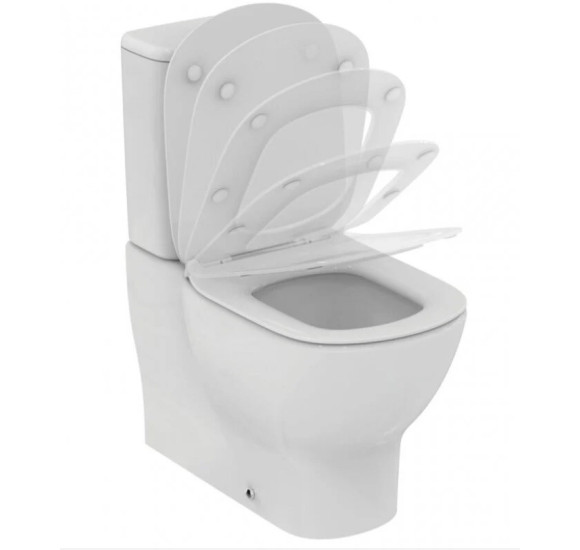Ideal Standard Tesi pastatomas klozetas su bakeliu ir soft close dangčiu
