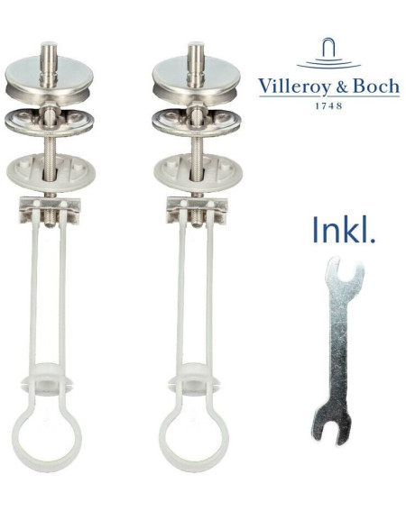 Villeroy&Boch Klozeto dangčio tvirtinimų prie keramikos komplektas