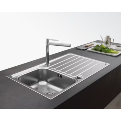 Franke SKX 611-86 nerūdijančio plieno plautuvė, ekscentrinis ventilis