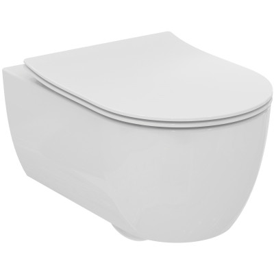 Ideal Standard Blend Curve unitazo sėdynė su lėtai nusileidžiančiu dangčiu (sandwich type),  baltas