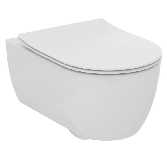 Ideal Standard Blend Curve unitazo sėdynė su lėtai nusileidžiančiu dangčiu (sandwich type),  baltas