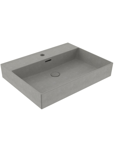 Bocchi Milano pakabinamas/pastatomas praustuvas 605x465mm su apvalia persipylimo anga