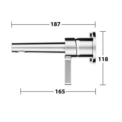 Keuco Edition 400 sieninis praustuvo maišytuvas 187 mm, pasirinkite spalvą