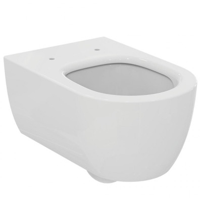 KOMPLEKTAS 3in1 - Ideal Standard Blend Curve pakabinamas klozetas su TECEprofil WC rėmu ir juodu matiniu mygtuku