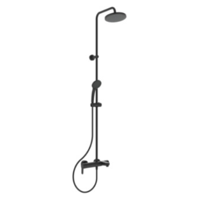 Ideal Standard Cerafine O vonios/dušo sistema juoda matinė , 20 cm apvali dušo galva
