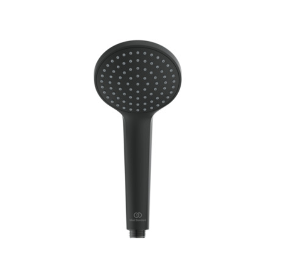Ideal Standard Cerafine O vonios/dušo sistema juoda matinė , 20 cm apvali dušo galva