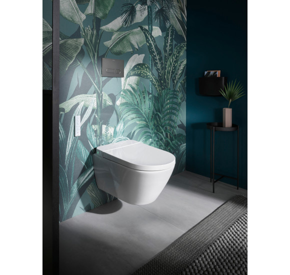 Duravit SensoWash D-Neo Compact pakabinamas išmanusis unitazas su dangčiu ir tvirtinimais, baltos spalvos