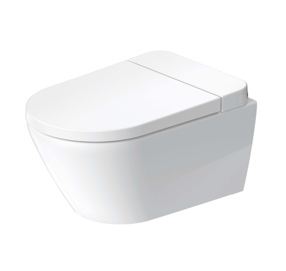 Duravit SensoWash D-Neo Compact pakabinamas išmanusis unitazas su dangčiu ir tvirtinimais, baltos spalvos