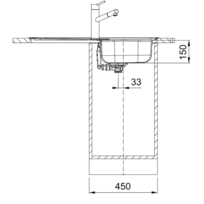 Franke SKN 611-86/44 nerūdijančio plieno plautuvė