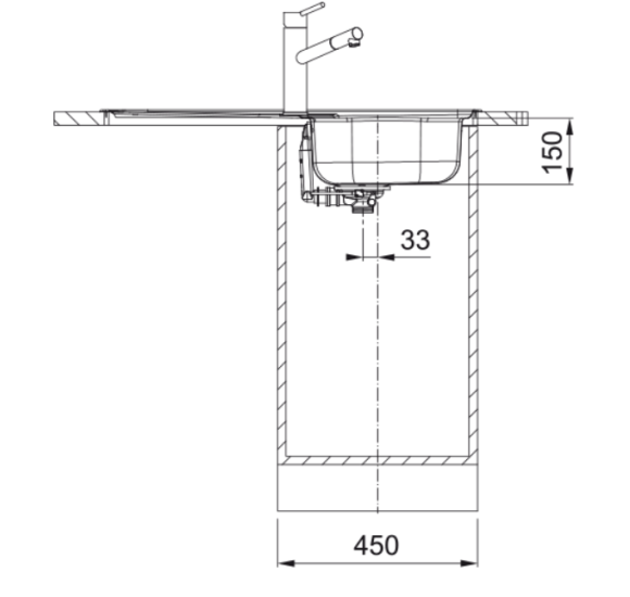 Franke SKN 611-86/44 nerūdijančio plieno plautuvė