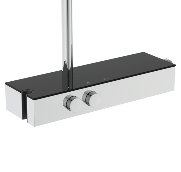 Ideal Standard Solos termostatinė dušo sistema, 300mm "lietaus" dušo galva