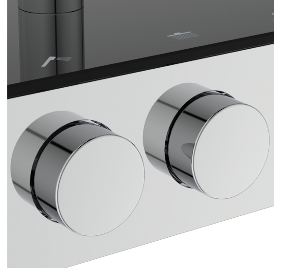 Ideal Standard Solos termostatinė dušo sistema, 300mm "lietaus" dušo galva