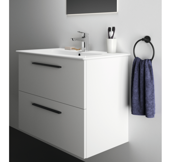 KOMPLEKTAS: Ideal Standard I.Life A vonios spintelė su praustuvu 100cm, Balta matinė spalva