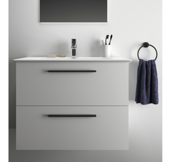 KOMPLEKTAS: Ideal Standard I.Life A vonios spintelė su praustuvu 100cm, Balta matinė spalva