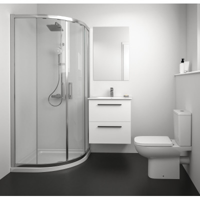 KOMPLEKTAS: Ideal Standard I.Life A vonios spintelė su praustuvu 60cm, balta matinė spalva