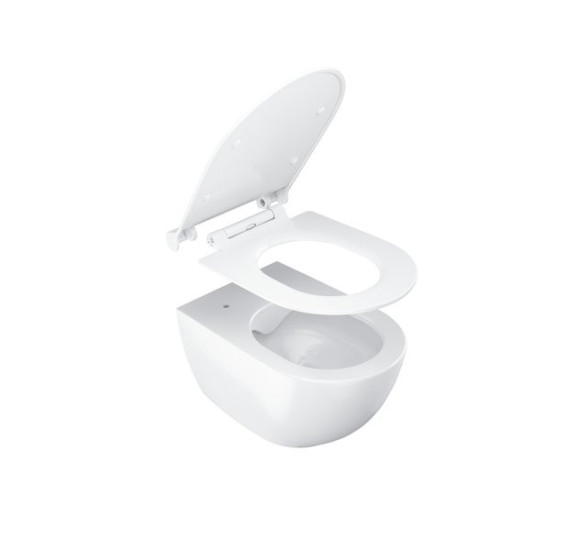 Ravak Unitazo dangtis – sėdynė Uni Chrome Slim, su SoftClose sistema, baltos spalvos